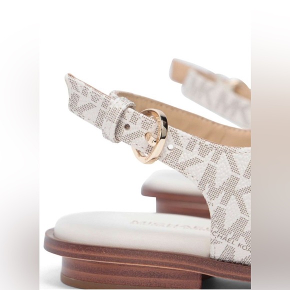 NWOB MICHAEL KORS authentic MK Plate Thong sandal no box - Picture 9 of 12